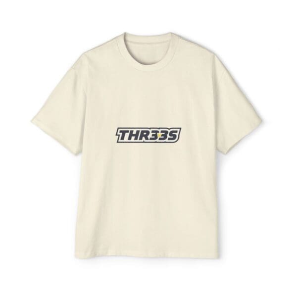 THR33S Men's Heavy Oversized Butter Tee - Image 2